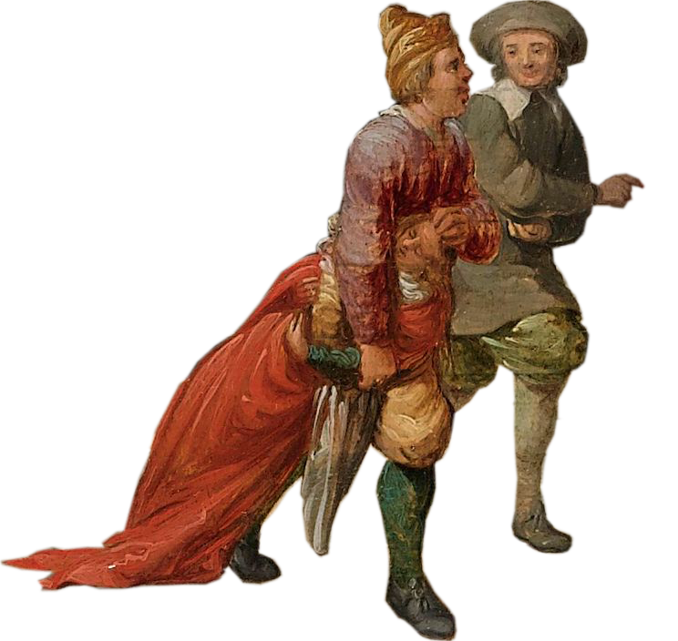 Bürger beim Bildersturm. Bild von 1630 über den Bildersturm 1566.