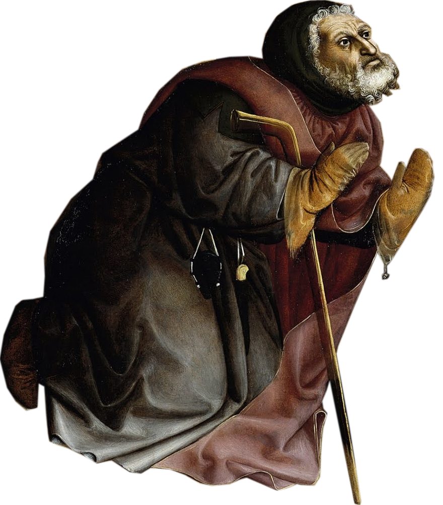 Der Hl. Josef auf einem Kunstwerk des 15. Jahrhunderts